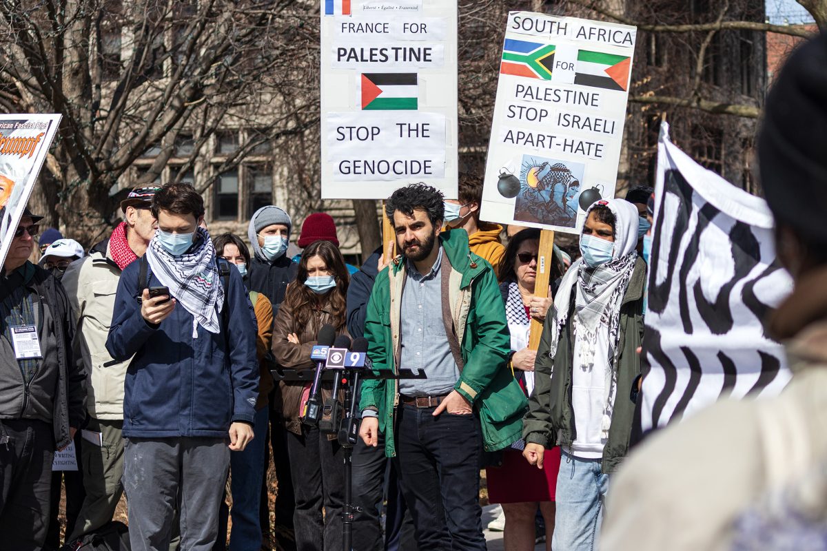 Gabriel Winant, an associate professor of history and the president of UChicago's AAUP chapter. 